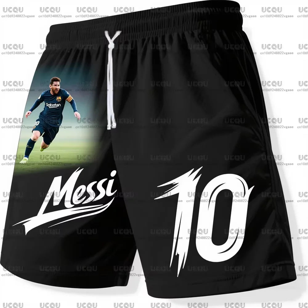 Classics Male Adult Sports Boys Men Kids M-Messi Clothing Mens Team Training Uniform Soccer Trousers 10 Football Jersey Shorts