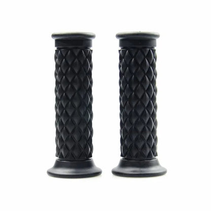 Universal 7/8" 22mm 24mm Retro Motorcycle Hand Grips Non-slip Rubber Handlebar Grips for Moto Scooter Motocross Motorbike Grips