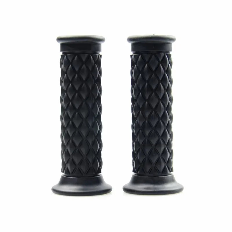 Universal 7/8" 22mm 24mm Retro Motorcycle Hand Grips Non-slip Rubber Handlebar Grips for Moto Scooter Motocross Motorbike Grips