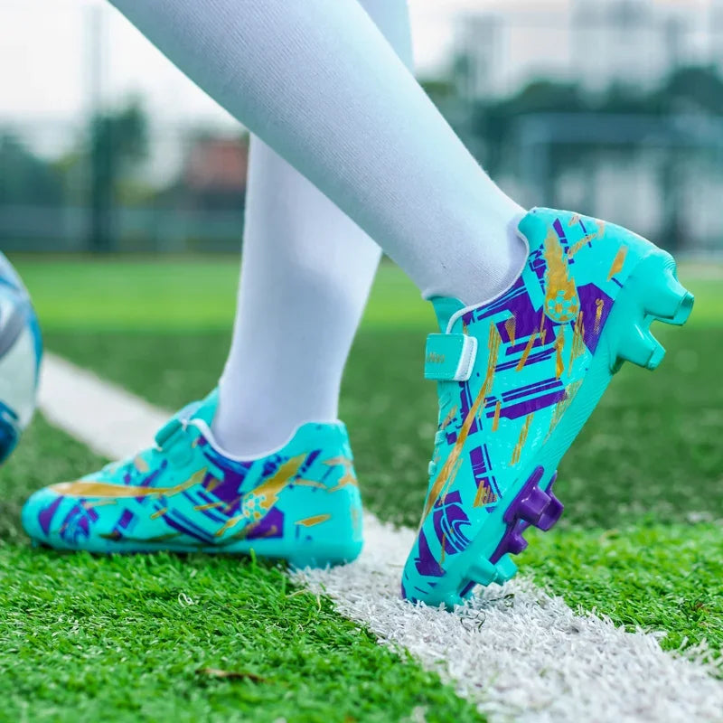 Kids Soccer Shoes Boys Outdoor Futsal Soocer Boots 28-39 FG/TF Football Boots Professional Cleats Grass Training Sport Footwear