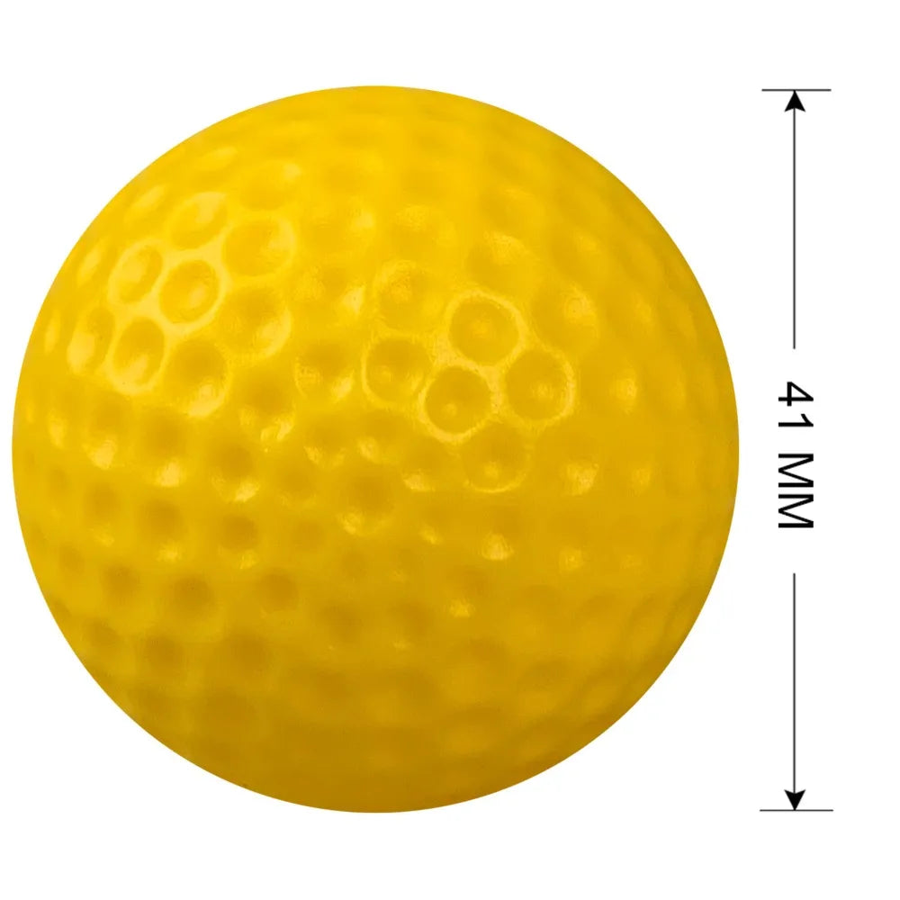 10PCS Golf Balls Elastic Indoor Outdoor Practice Training Golf Hollow Ball Non-hole Mixed Color Indoor Golf Ball Pet Toy Ball