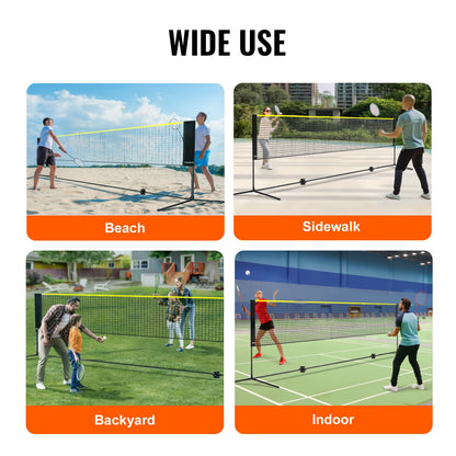 VEVOR 20FT Adjustable Badminton & Volleyball Net Set