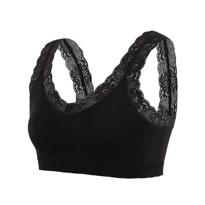 Lace Anti-slip Sports Bra Base Vest Top Sexy Push Up Bras For Women Beauty Back Wrap Chest Lingerie
