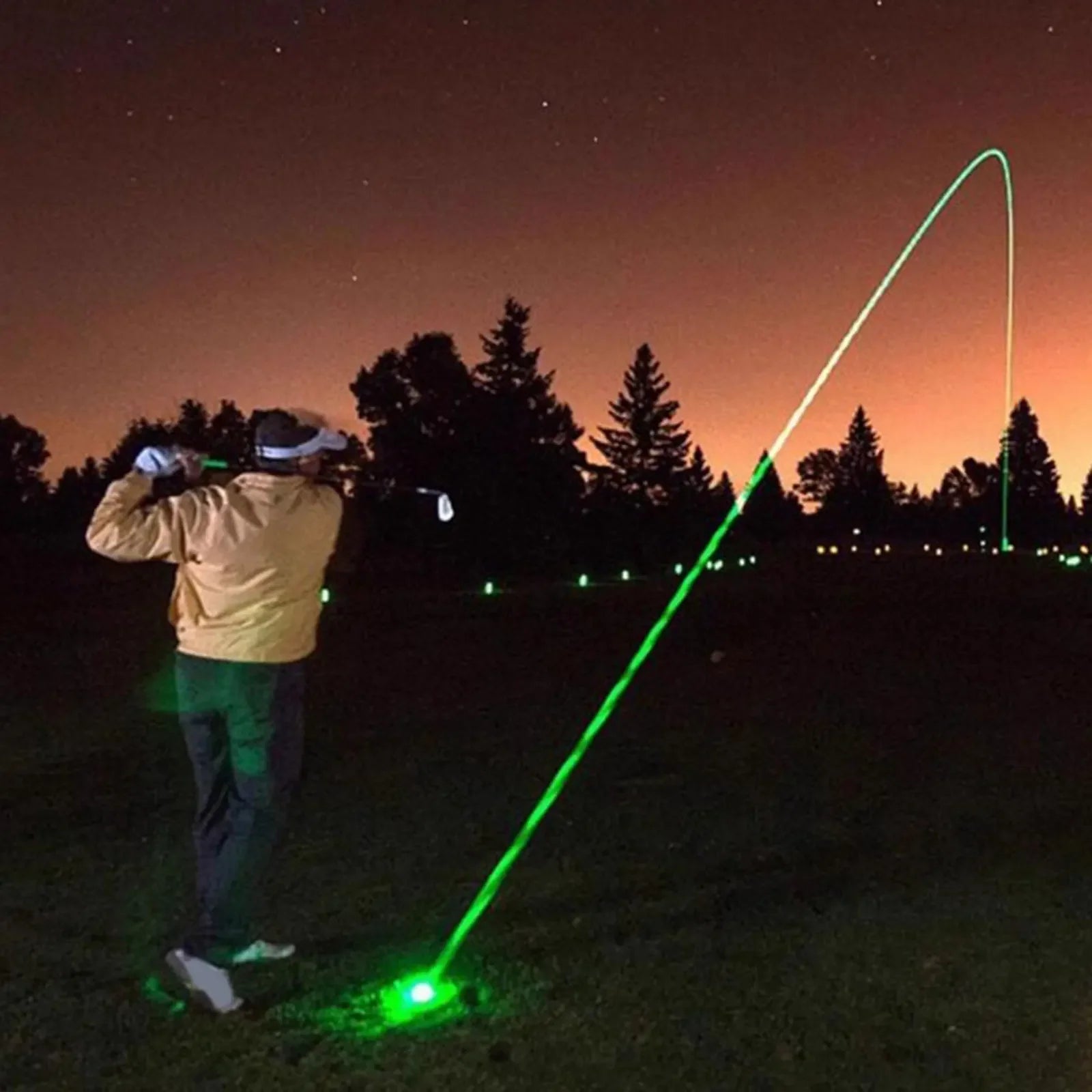 3/5pcs Luminous Night Golf Ball Bright Luminous Balls Glow in The Dark Fluorescent Golf Ball for Training Hitting Practice Women