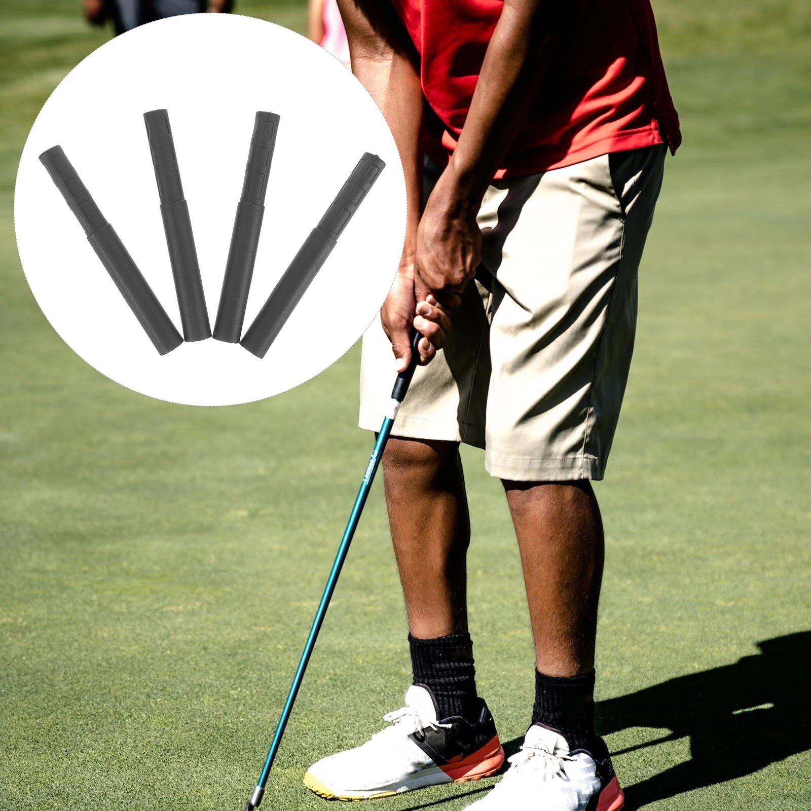 4 Pcs Golf Club Extension Rod Portable Extensions Shaft for Clubs Pole Golfs Carbon Fiber Extenders Stick Putter Accessories