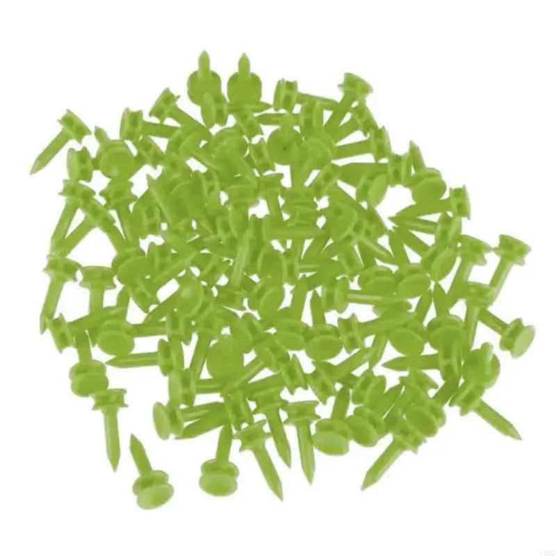 652D 100Pcs 25mm Plastic Castles Golf Tees Sport Double Deck Golf Tees Replacement Short Golf Tees for Golfers Easy to Use