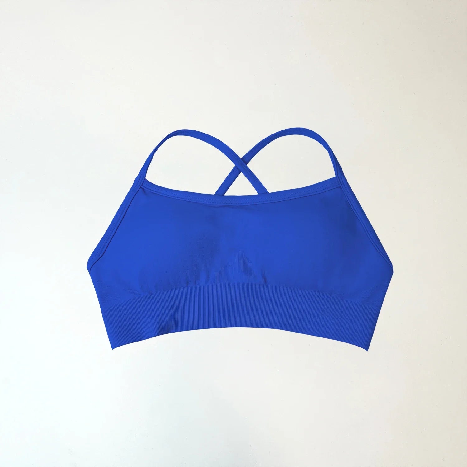 Backless Sports Bra High Support Fitness Underwear Back Cross Gym Crop Top Women Training Running Workout Seamless Bras