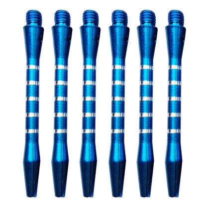 6pcs/Set Aluminum Medium Darts Shafts Harrows Stems Throwing Accessories Metal Rod 4.5mm Mixed Color Thread