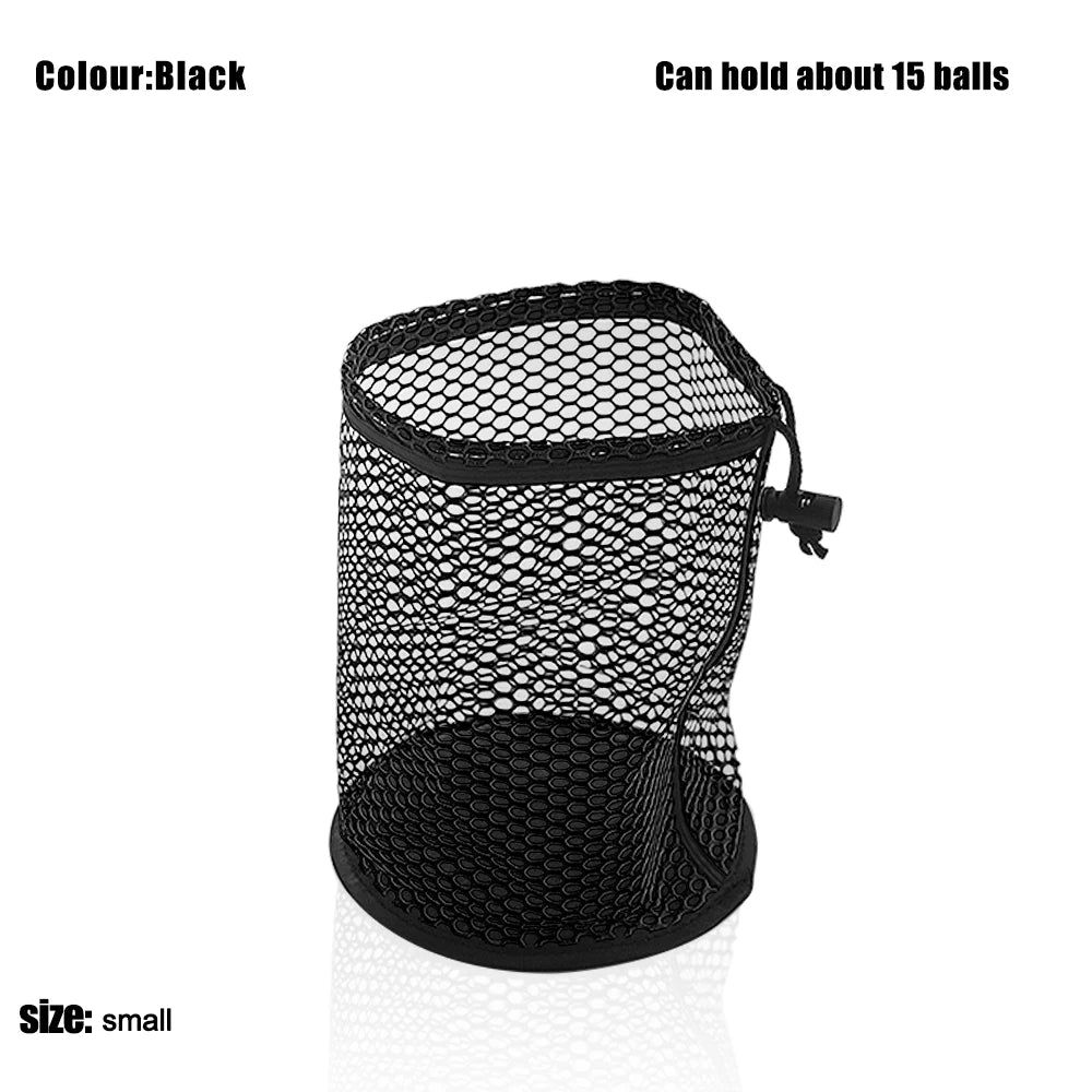 Portable Multipurpose Sports Mesh Net Bag Golf Ball Organizer Bag Drawstring Pouch Golf Sports Supplies Can hold 12/25/50 Balls