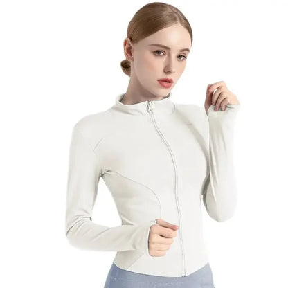Tight Yoga Clothing Slimming Yoga Sports Jacket Jackets for Women Fit Coat Women Women Jacket Zippers Casual Wear Long Sleeve