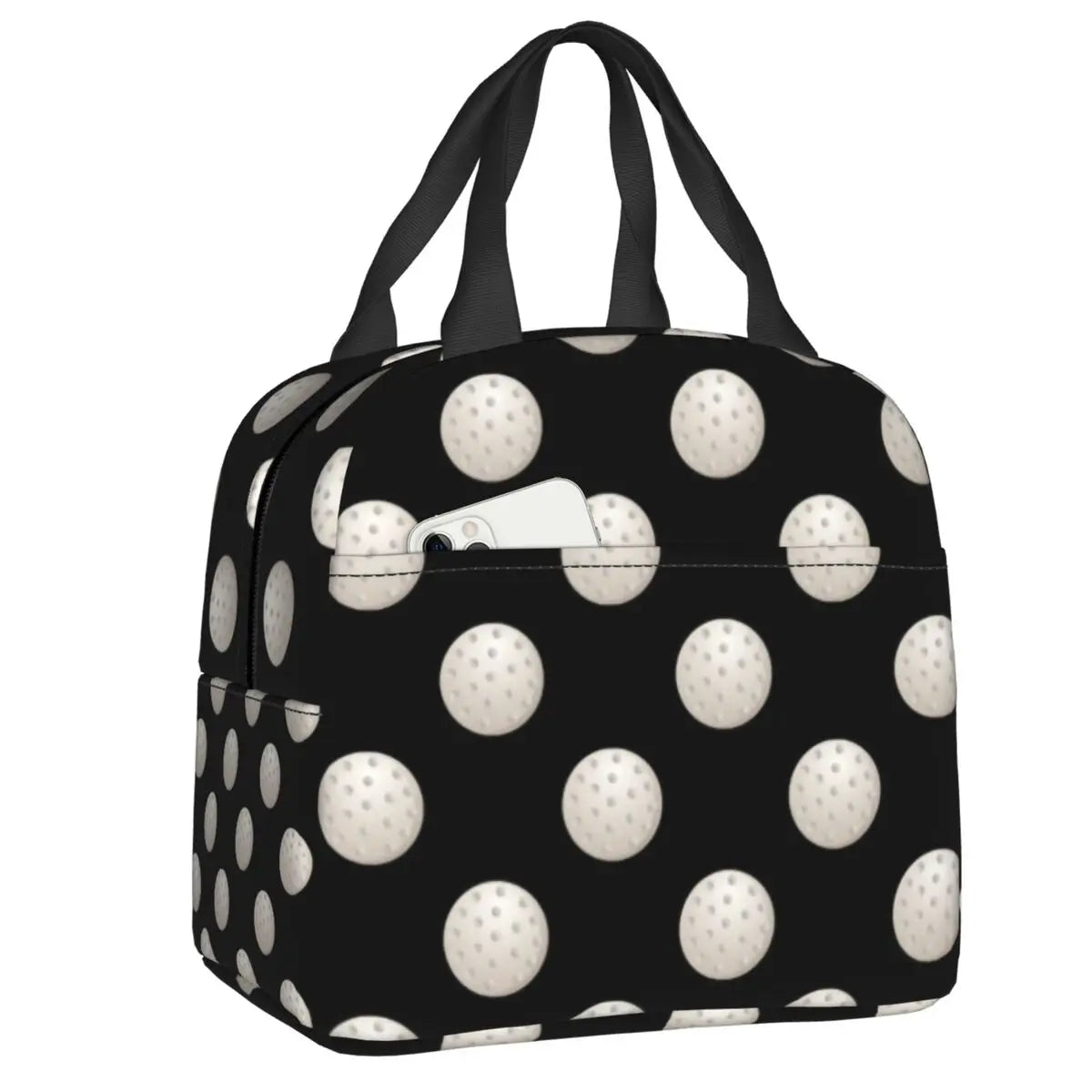 Golf Ball Sports Insulated Lunch Bags for Outdoor Picnic Golfer Lover Resuable Cooler Thermal Bento Box Women Kids Thermal Bags