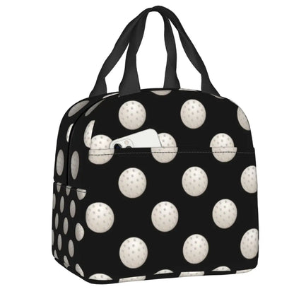 Golf Ball Sports Insulated Lunch Bags for Outdoor Picnic Golfer Lover Resuable Cooler Thermal Bento Box Women Kids Thermal Bags