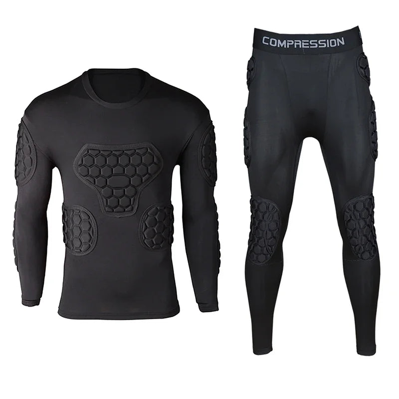 New Football Soccer Goalkeeper Training Pants Goalie Jerseys Kit Clothing Knee Elbow Padded All-round Alveolate Protector Gear