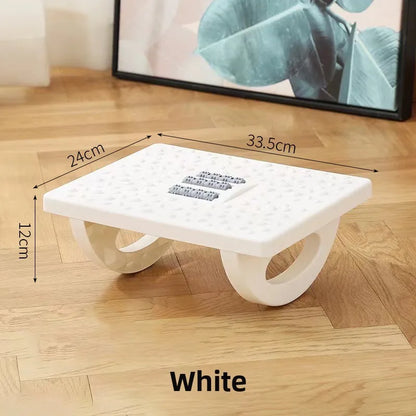 Ergonomic Office Foot Rest Stool Under Desk Adjustable Height Comfortable Footrest for Home Office Workstation Sofa