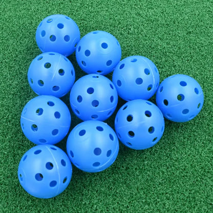 10PcsGolf Practice Balls 41mm 26 Hole Plastic Golf balls Outdoor Golf Practice Balls Golf Accessories