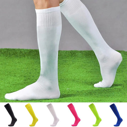 Unisex Sports Polyester Spandex Football Soccer Long Socks Over Mens Adult Leisure Cotton Socks Sports Socks Athletic