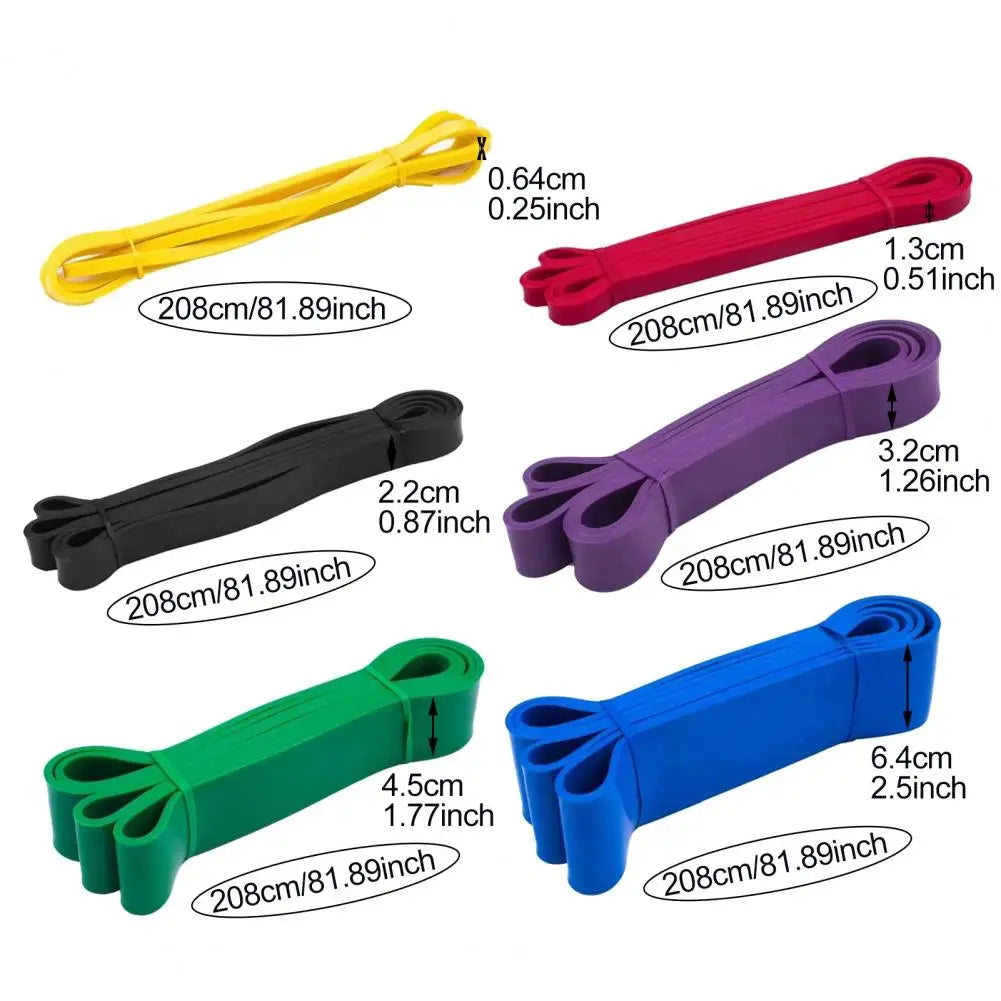 Resistance Band Body Stretching Muscles Building Belt Physical Therapy Strength Training Workout Pull-Up Yoga TPE Elastic Band