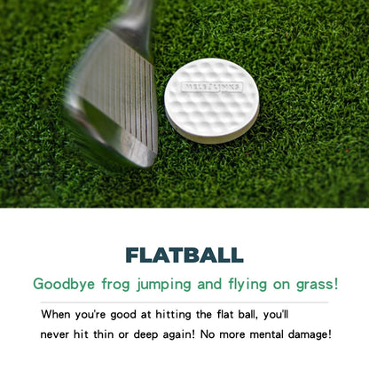 Golf Flat Ball Swing Practice Golf Balls Portable Flat Golf Balls Lightweight Golf Training Balls For Practice Indoor Outdoor