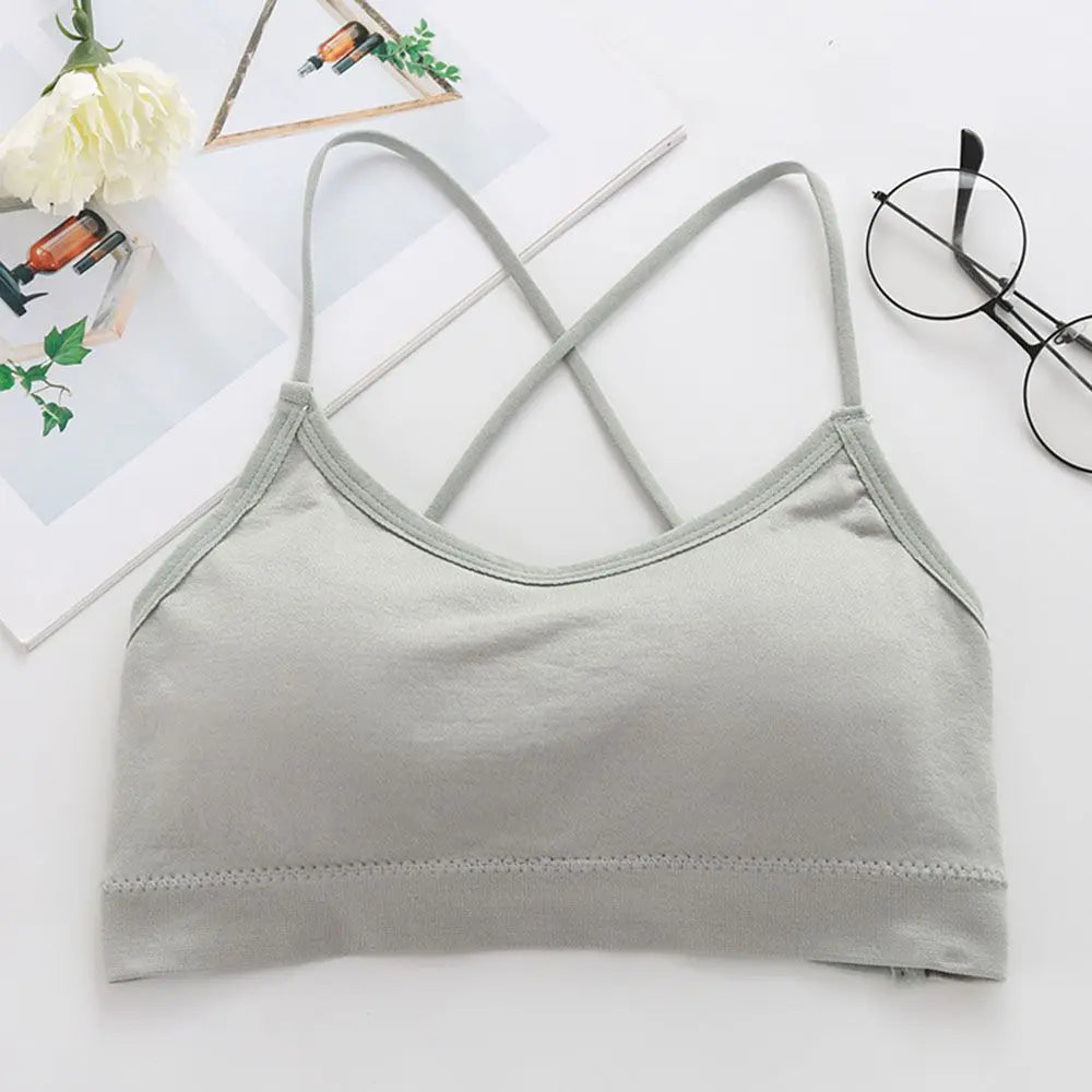 Women Cross Strap Sports Bra Push Up Sport Bra Top Yoga Gym Crop Top Brassiere Femme Fitness Top Sport Bh Breathable Bras