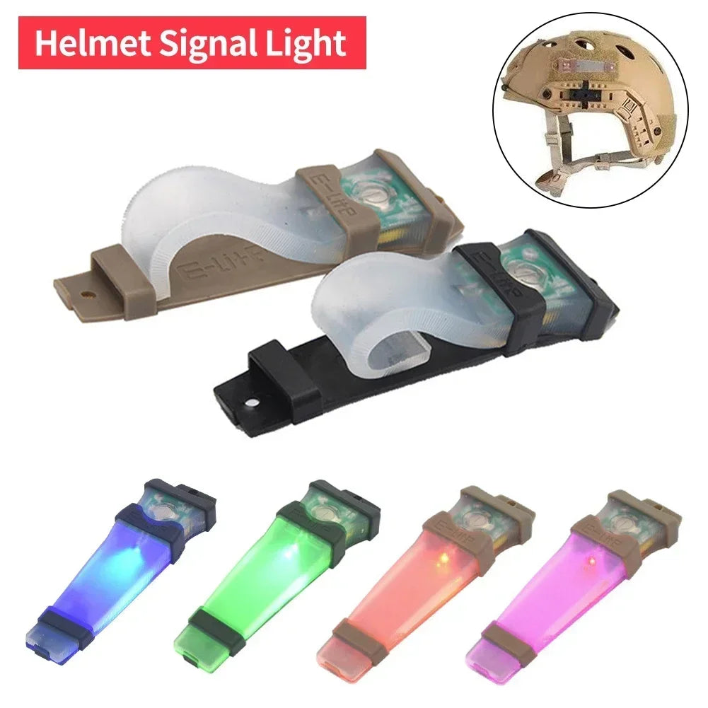 Tactical Helmet Signal Light 7 Colors Switched Outdoor Recognition Lamps Vest Airslft Bike Sports Safety Lights