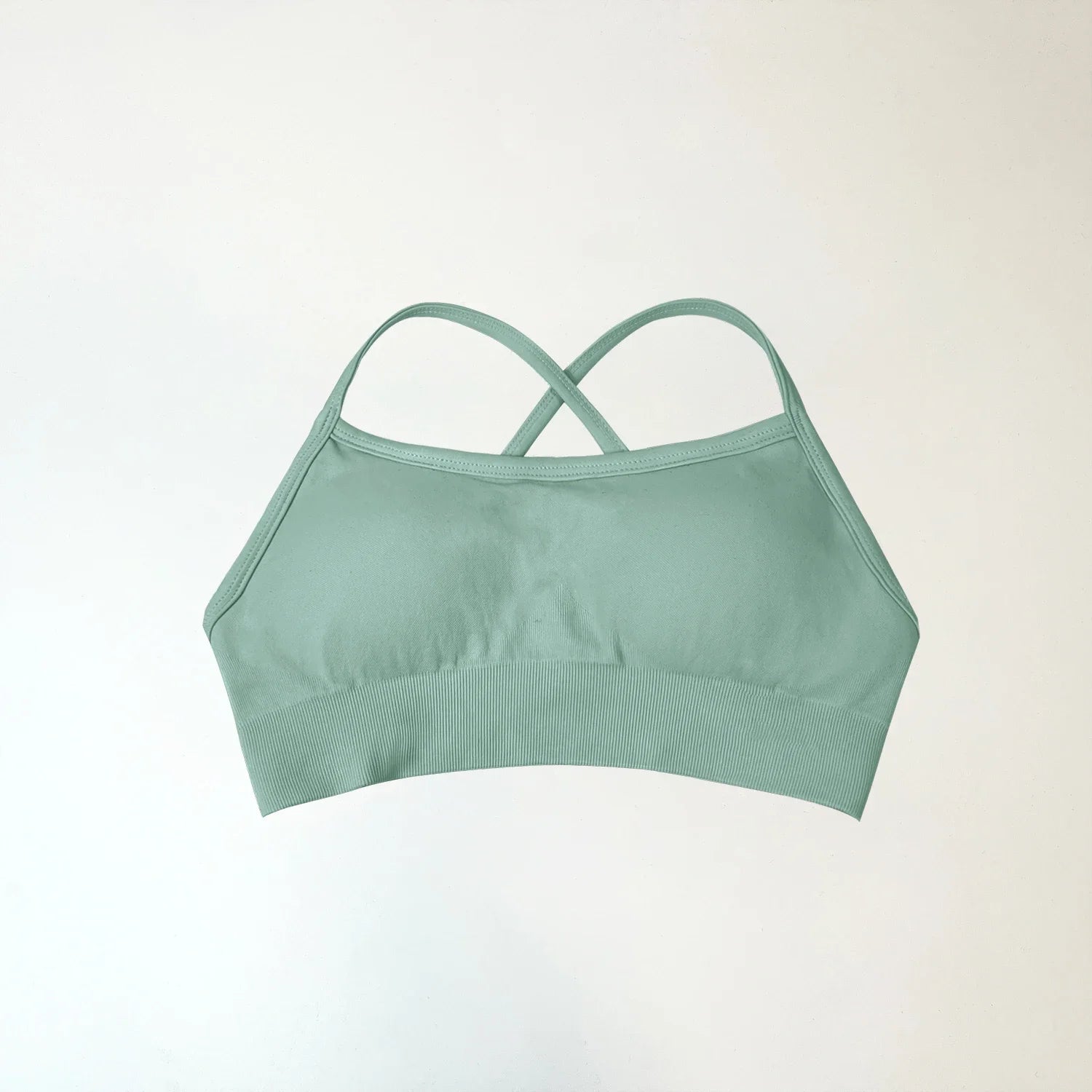 Backless Sports Bra High Support Fitness Underwear Back Cross Gym Crop Top Women Training Running Workout Seamless Bras