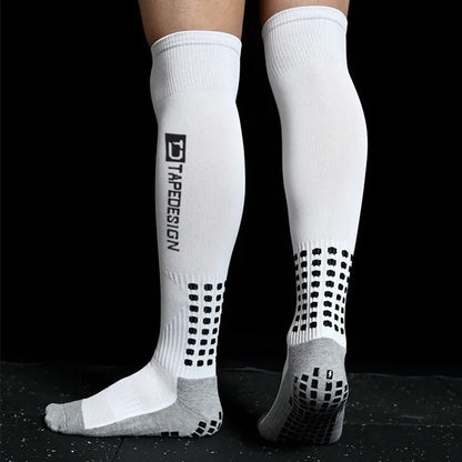 Soccer Knee 2022 New Non-Slip Breathable Men's Socks High Towel Bottom Cycling Hiking Sports Training Long Football Socks