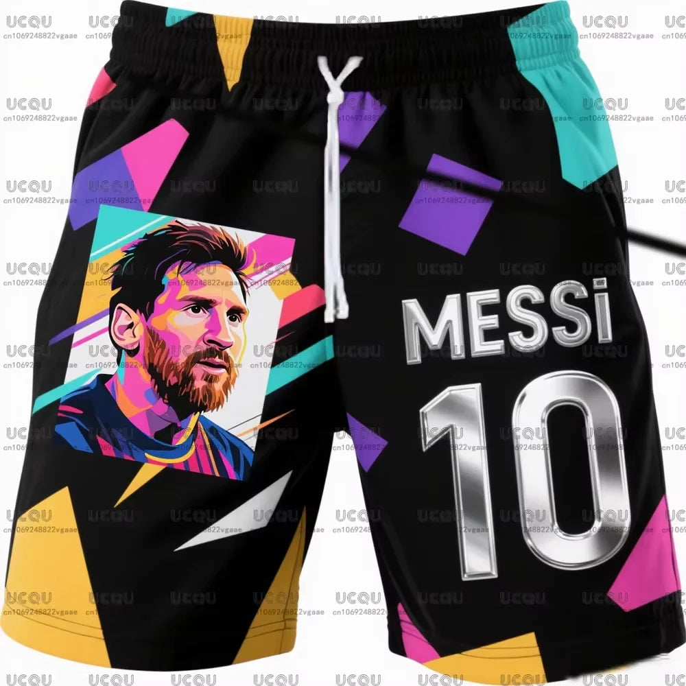 Classics Male Adult Sports Boys Men Kids M-Messi Clothing Mens Team Training Uniform Soccer Trousers 10 Football Jersey Shorts