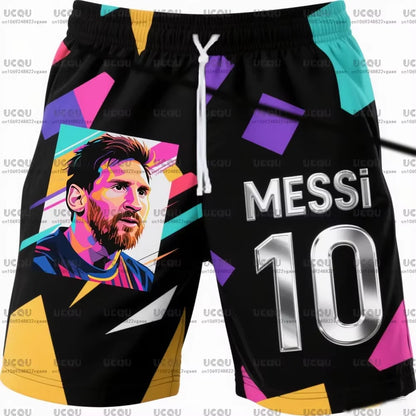 Classics Male Adult Sports Boys Men Kids M-Messi Clothing Mens Team Training Uniform Soccer Trousers 10 Football Jersey Shorts