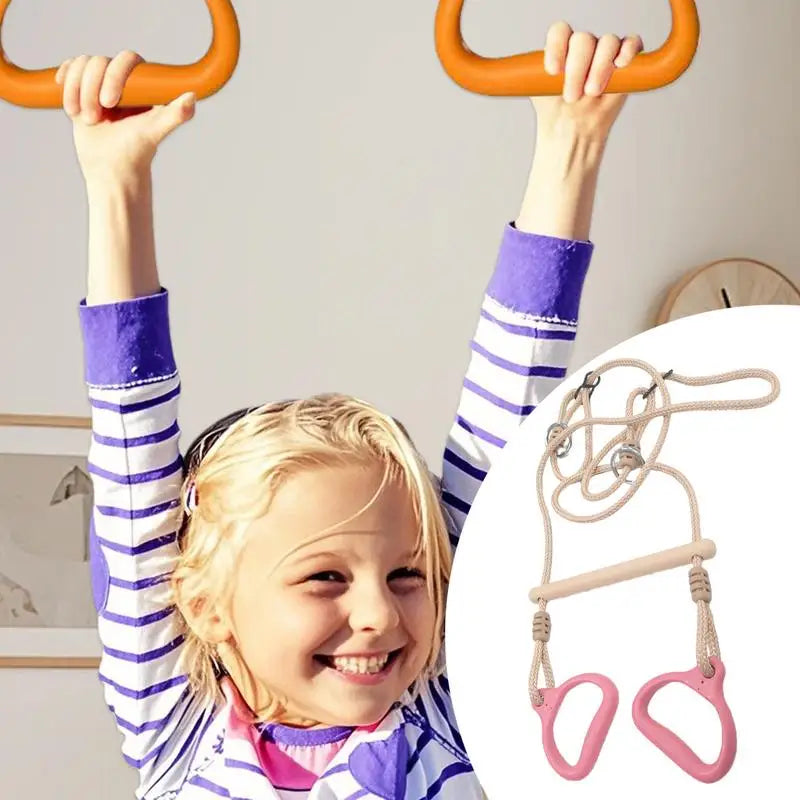 Swing Bar Gym Equipment Rings Bar Funny Ergonomic Stable Kids Game For Adults Children Backyard Playground Indoor Outdoor