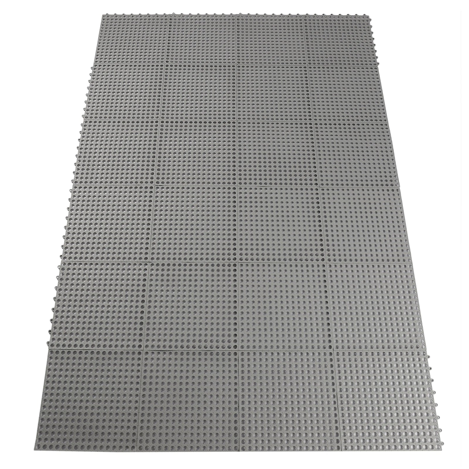 Interlocking Puzzle PVC Foam Gym Tile Floor Mats Cushion 24PCS 11.81" x 11.81" Non-Slip Pool Bathtub Floor Tiles Mats