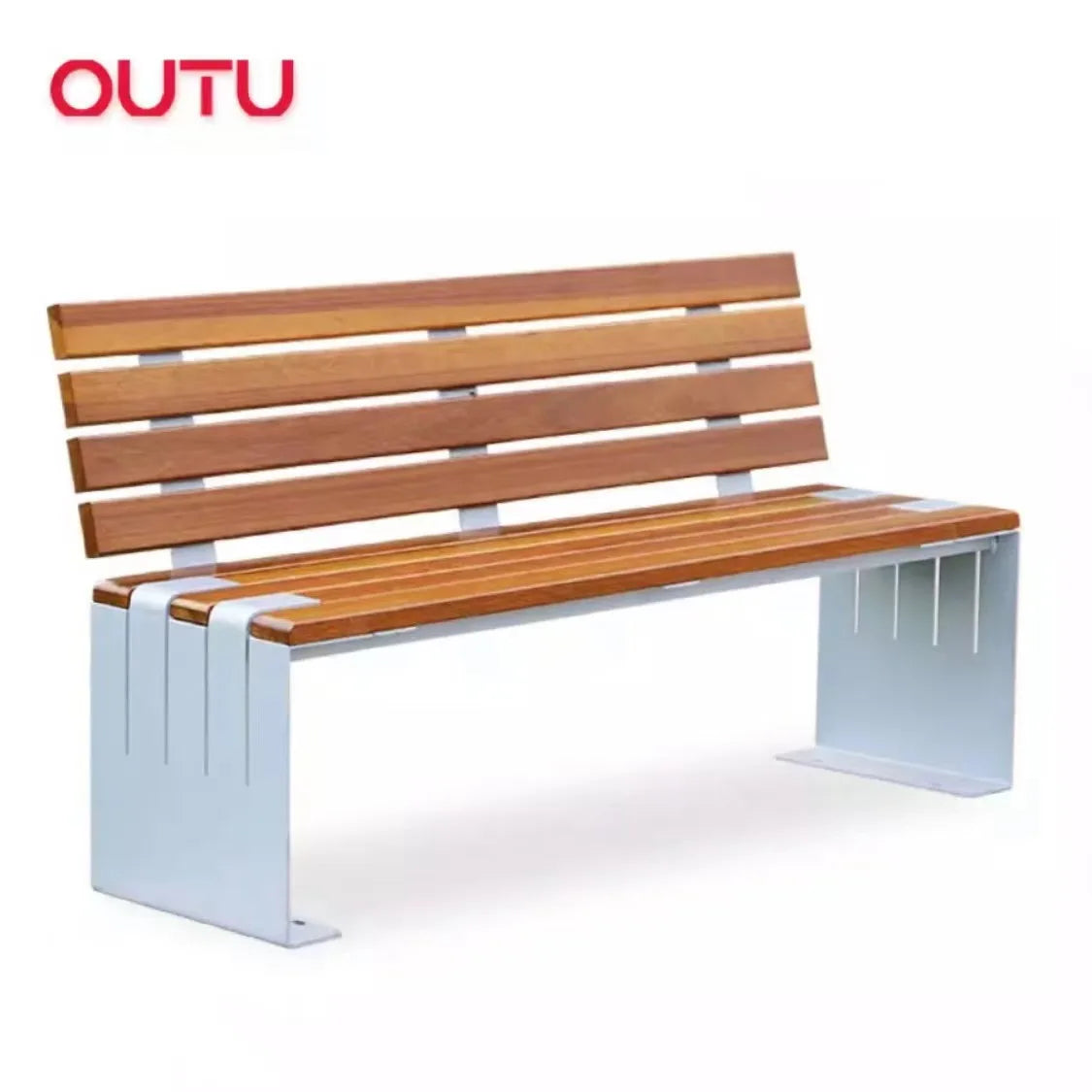 Modern Street Long Benches 2 3 Seaters Heavy Duty Outdoor Waiting Bench Patio Furniture