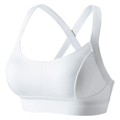 Women High Impact Sports Bra Criss Cross Back Padded Bra Workout Fitness Sports Yoga Bras Shockproof Sport Crop Top Vest