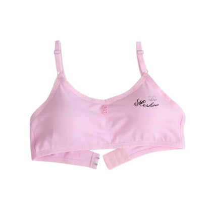 12-18Years Girls Bra Breathable Teenager Bras for Kids Adolescente Lingerie Solid Color Teen Vest Children Tops Underwear