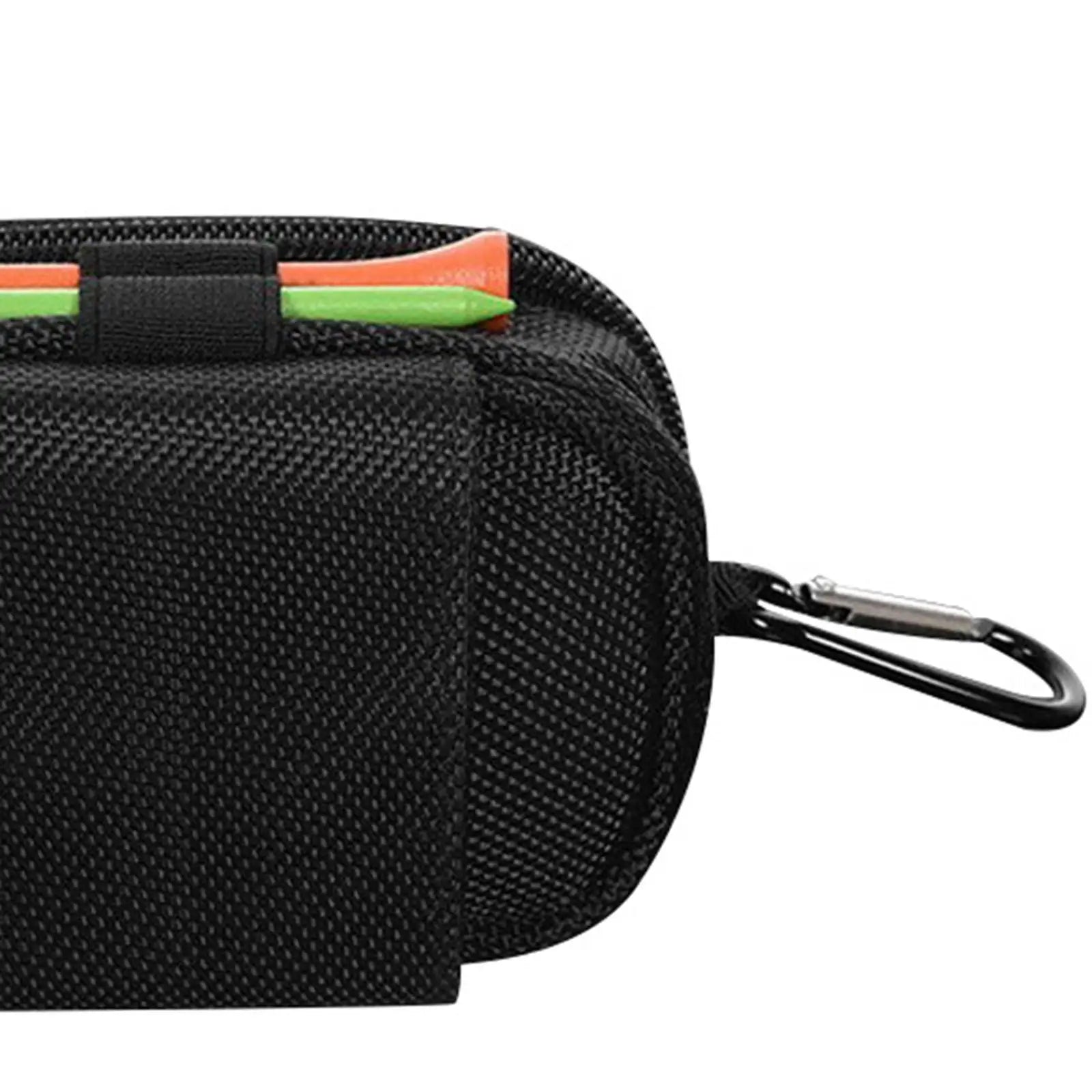 Golf Ball Holder Bag Utility Zipper Waist Pouch 3 Golf Balls 2 Golf Tees Outdoor