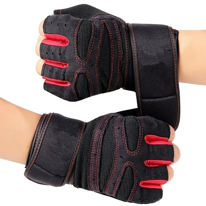 Gym Gloves for Men Women Fitness Weight Lifting Wristband Gloves Body Building Training Sports Exercise Cycling Glove Shockproof