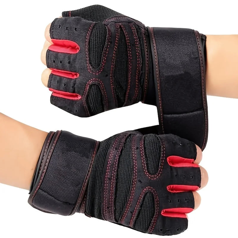 Gym Gloves for Men Women Fitness Weight Lifting Wristband Gloves Body Building Training Sports Exercise Cycling Glove Shockproof