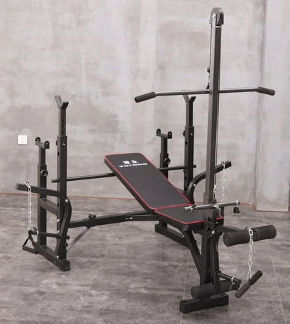 Men's Fitness Equipment, Multifunctional Weightlifting Bed Supplies, Foldable Bench Press, Household Weightlifting Machine