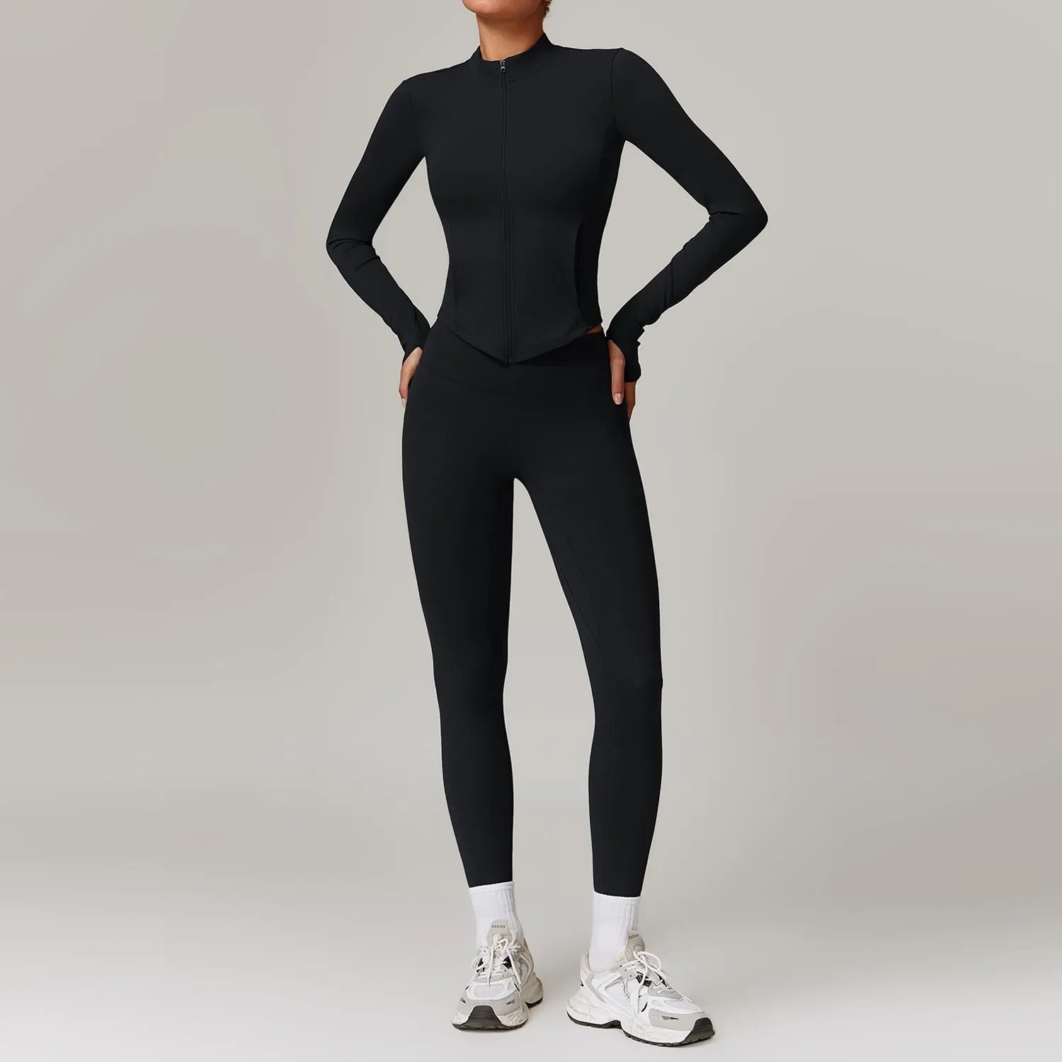 Fashion Yoga Suit Women Gym Sports Set Women Tracksuit Running Workout Sportswear Female Long Sleeve Sports Shirt Yoga Clothing
