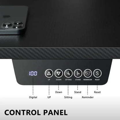 Electric L Shaped Standing Desk, Height Adjustable, Single Motor Corner Sit Stand Up Desk with Splice Board, White/Black