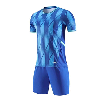 Soccer Uniform for Men Kids Sports Clothes breathable Football Jersey Sets Training Sportswear