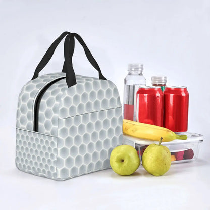 Golf Ball Sports Insulated Lunch Bags for Outdoor Picnic Golfer Lover Resuable Cooler Thermal Bento Box Women Kids Thermal Bags