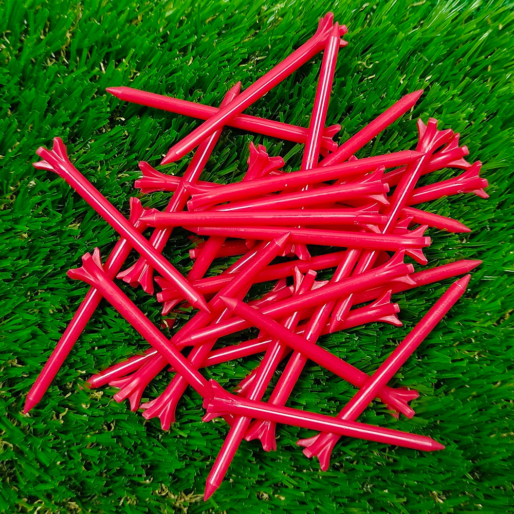 40 Pack Plastic Golf Tee Set 2-3/4'' Unbreakable Golf Tees Improved Durability Reduced Friction and Increased Drive Distance