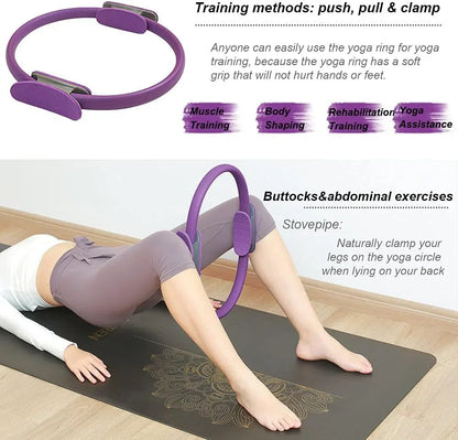 Non-Slip Yoga Pilates Resistance Ring
