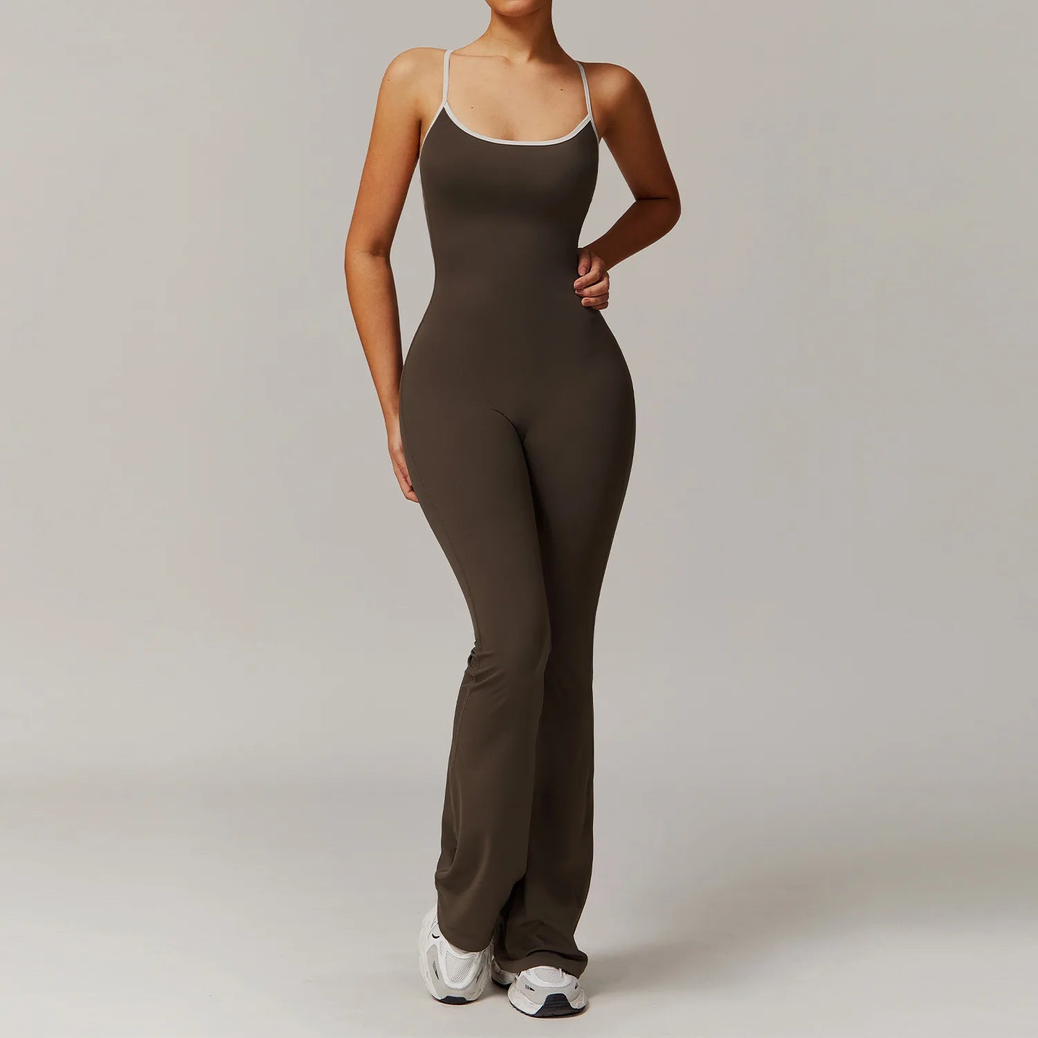Seamless Yoga Jumpsuits Sports Fitness Pleated Peach Hip Backless Cross Back Yoga Onesie Workout Clothing Gym Tracksuit for Wome