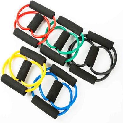 8 Word Elastic Resistance Bands Set for Muscle Training