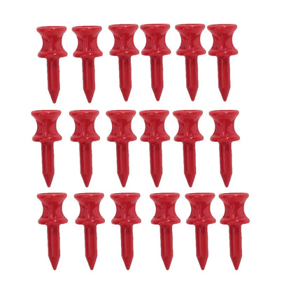 50 Pcs/Pack Professional Golf Tees 25mm-51mm Castle Orange Golfer Accessory Plastic golf tees perfect for Teeing the ball