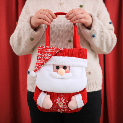 Hot Sale Christmas Gift Bag Christmas Eve Cartoon Candy Gift Bags Can Be Used for The Big Holiday Christmas Tote Bags
