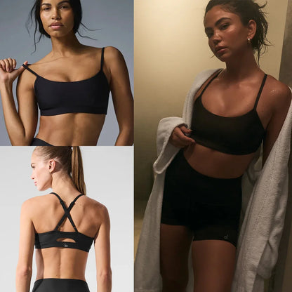 Yoga Sexy Bra Sport Set Women 5" Air Lift Energy Short Hip Lift Tight Slim Fit Yoga Shorts Running Cycling Slimming Top Gym Set