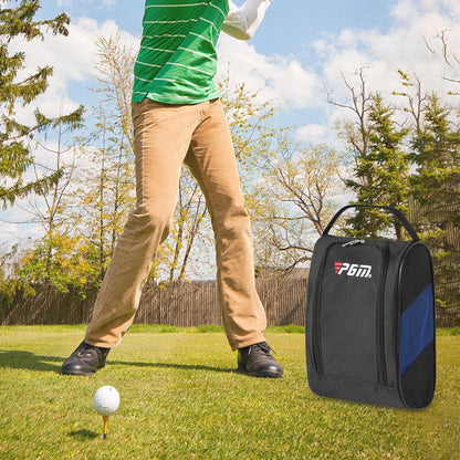 New Portable Mini Golf Shoe Bag Nylon Shoe Carrier Bags Zipper Golfball Holder Breathable Pouch Pack Tee Bag Sport Accessories