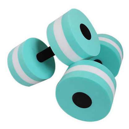 2pcs High Quality Dumbbells Fitness Equipments EVA Foam Aqua Dumbbells for Water Aerobics Swim Pool Float Aquatic Barbell